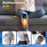 3-in-1 Heating and Vibrating Massager Knee Brace (Model AM-11)