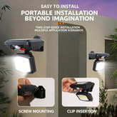 Rechargeable solar wall light model 670 چراغ دیواری خورشیدی شارژی مدل 670