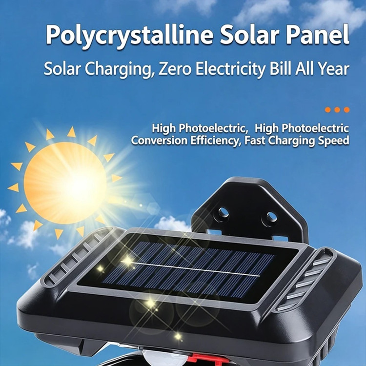Rechargeable solar wall light model 670 چراغ دیواری خورشیدی شارژی مدل 670
