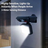 Rechargeable solar wall light model 670 چراغ دیواری خورشیدی شارژی مدل 670