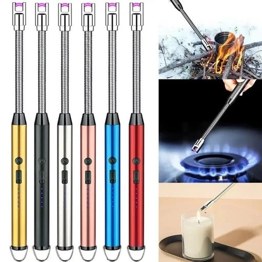 فندک الکتریکی شارژی  (پلاسما) با گردن خم‌شونده منعطف