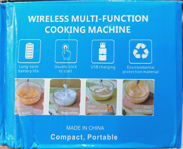 Multifunctional Cordless Rechargeable Blender and Chopper Mini Portable Mixer and Food Processor with USB Charging