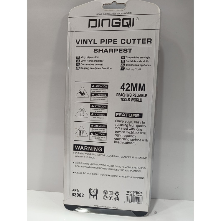 قیچی برش لوله پیویسی و وینیل DINGQI مدل 63002 (سایز 42 میلیمتر)
