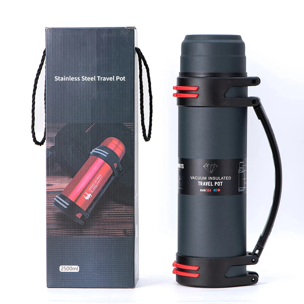 YUBAO LU STAR PLUS travel flask, 2 liters, double-walled, vacuum فلاسک مسافرتی YUBAO مدل LU STAR PLUS استیل 2 لیتر دوجداره وکیوم
