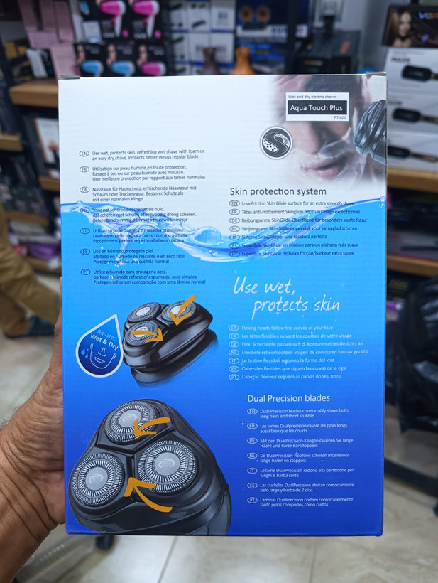 ریشتراش برقی فیلیپس Aqua Touch Plus مدل PT-920 Philips Aqua Touch Plus Electric Shaver Model PT920